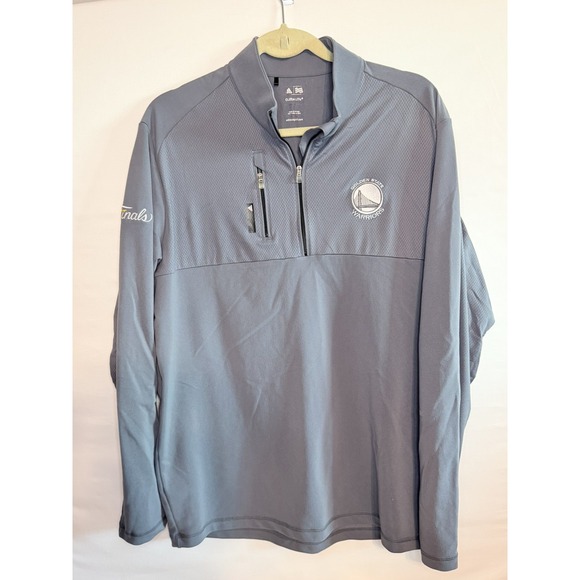adidas Other - Adidas Golden State Warriors Sweatshirt Mens Large Gray Climalite NBA Finals